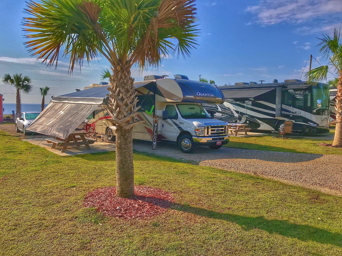 RV at West Park at Coastline RV Resort in Eastpoint Florida