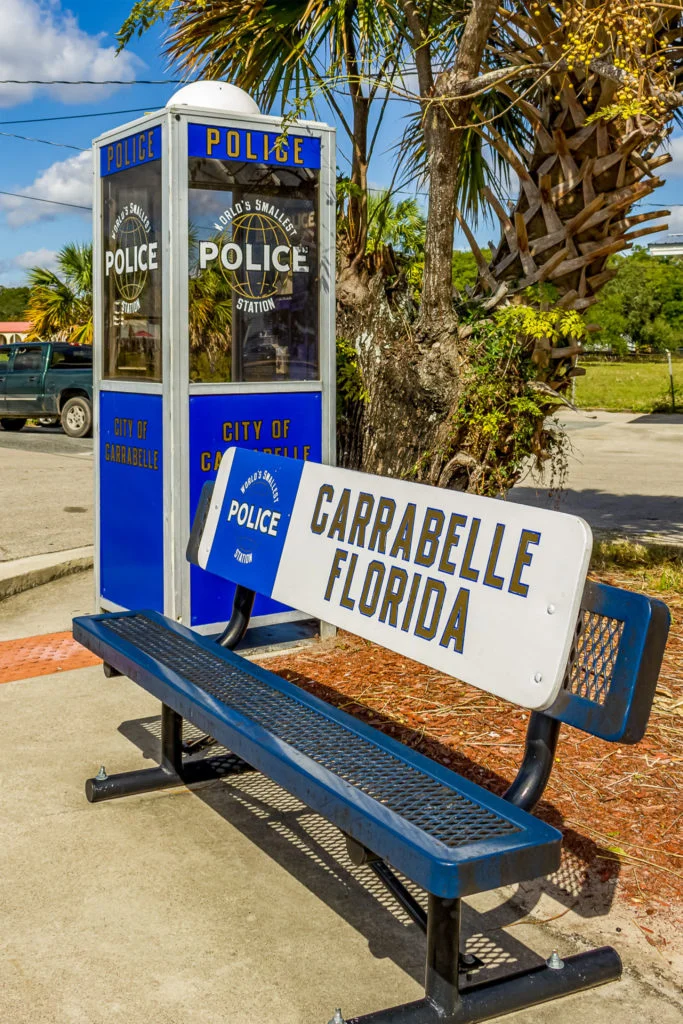 World's Smallest Police Station in Carrabelle FL