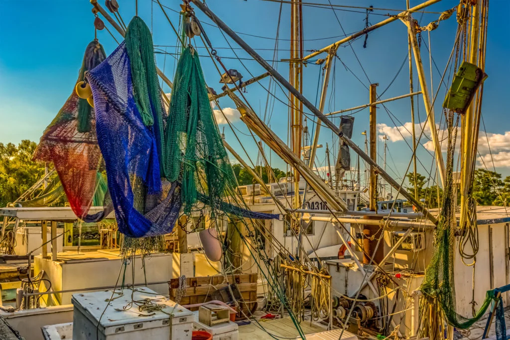 Shrimp boat nets Apalachicola FL