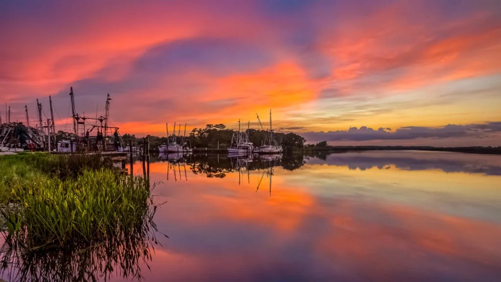 Scipio Creek Apalachicola Florida Sunset