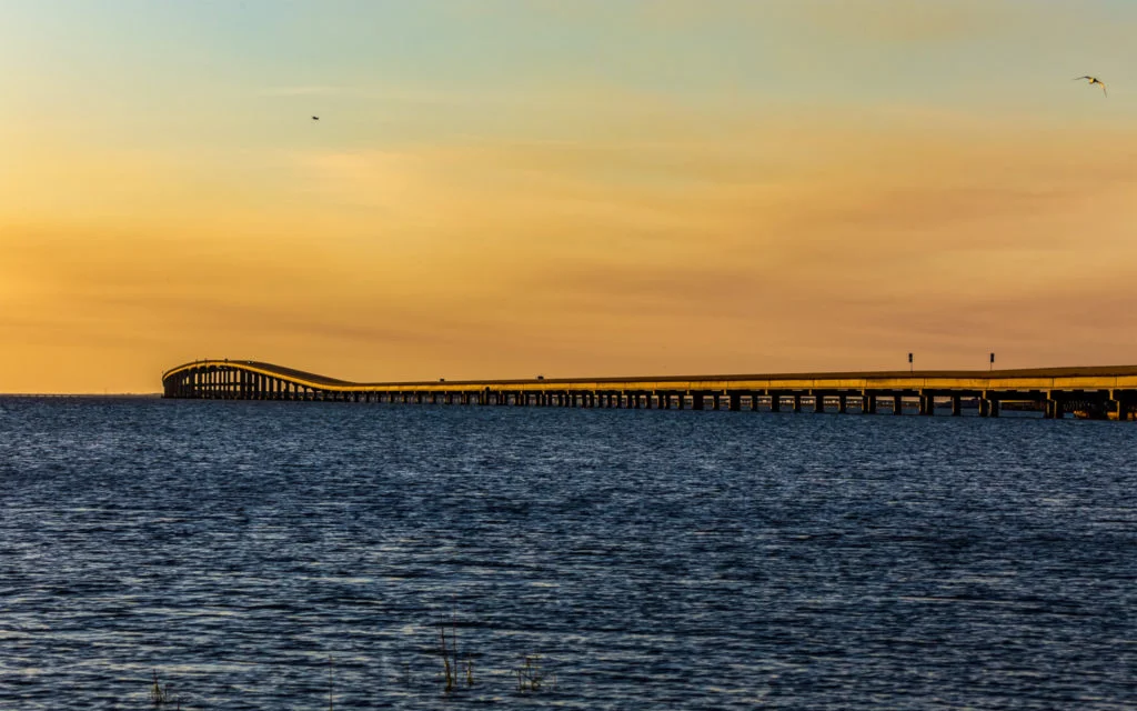 St. George Island Bridge and Sunset