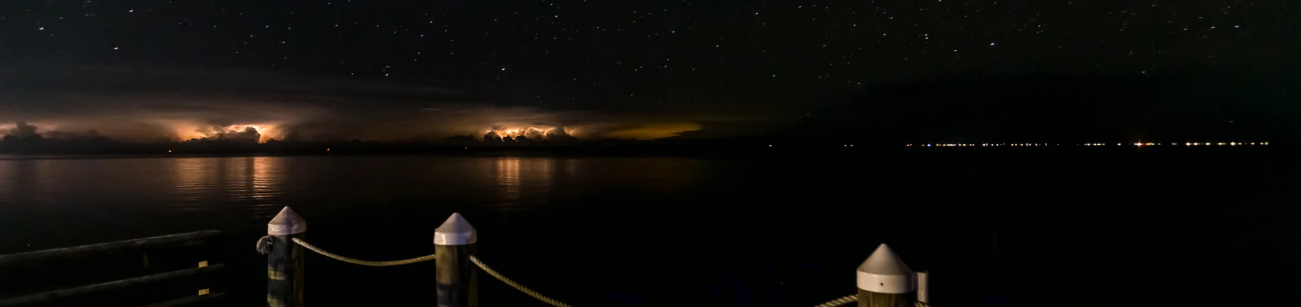 Thunderstorm over Apalachicola Bay
